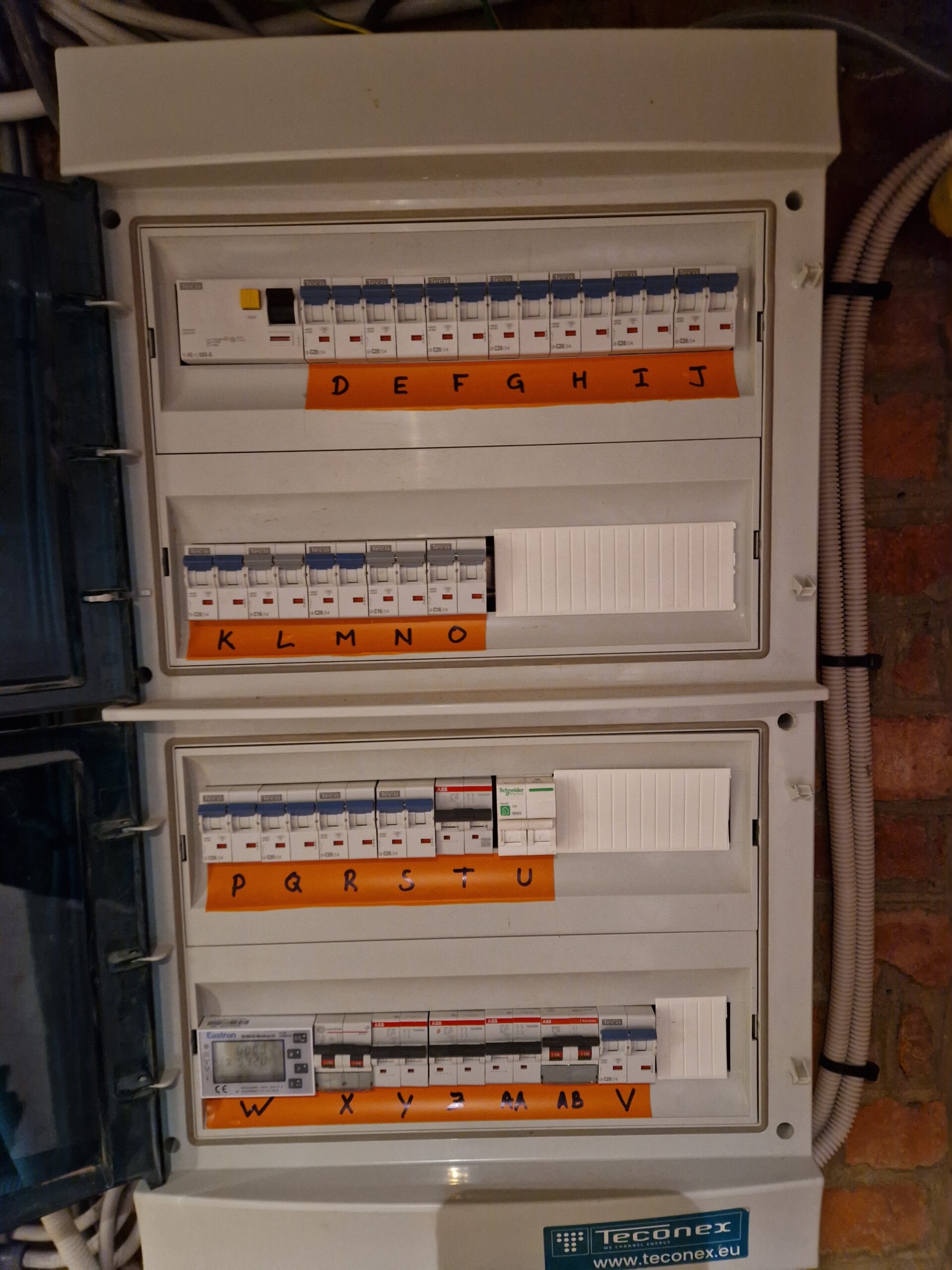 Tableau électrique repéré