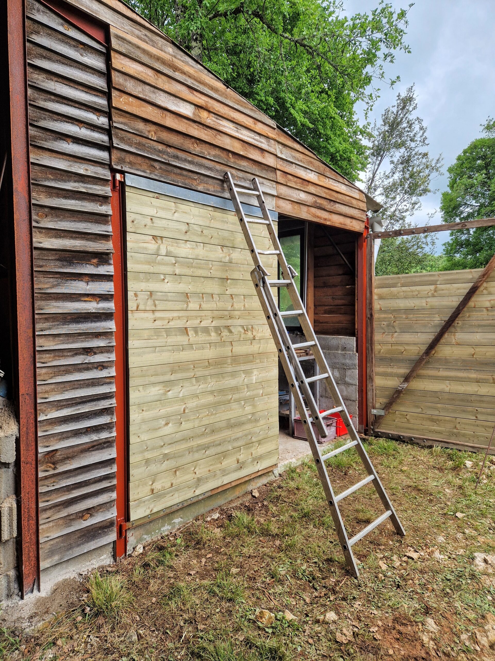 Habillage bois extérieur